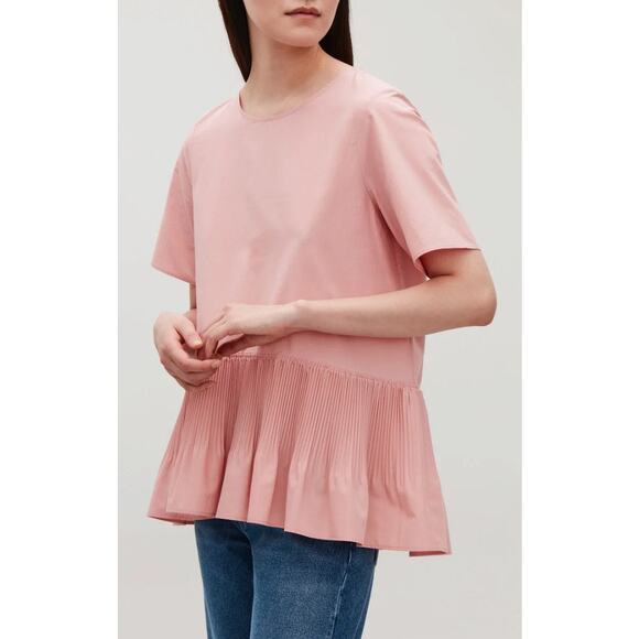 COS Tops - COS Pleat Panelled Cotton Top size 10